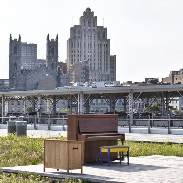 Public piano in Montreal, Quebec, Canada
