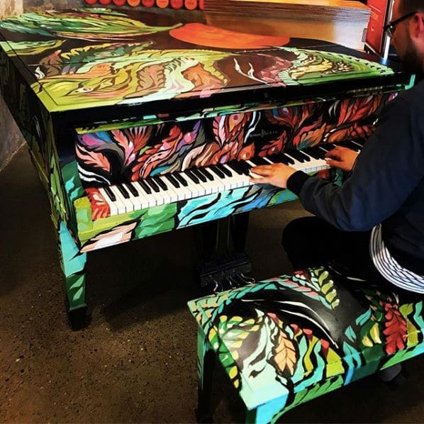 Public piano in Seattle, Washington, United States
