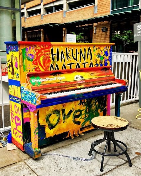 Public piano in Salt Lake City, Utah, United States
