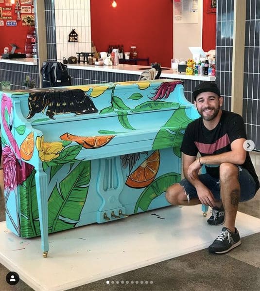 Public piano in Miami Beach, Florida, United States