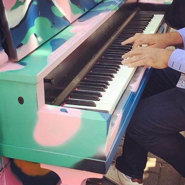 Public piano in Montreal, Quebec, Canada