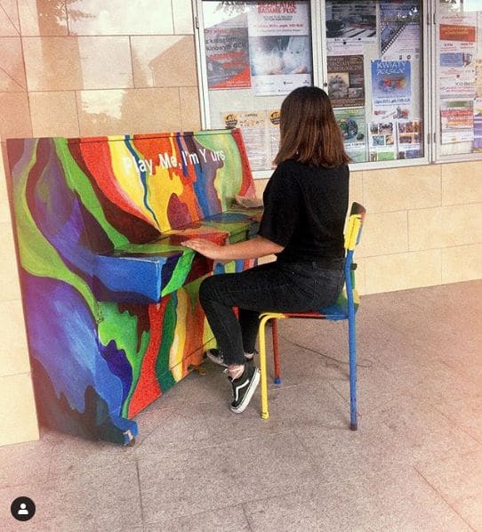 Public piano in Grajewo County, Podlaskie Voivodeship, Poland