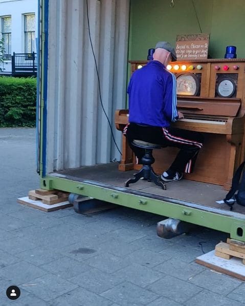 Public piano in Rotterdam, South Holland, Netherlands