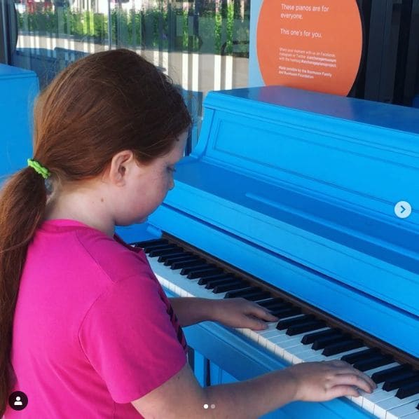 Public piano in Anchorage, Alaska, United States