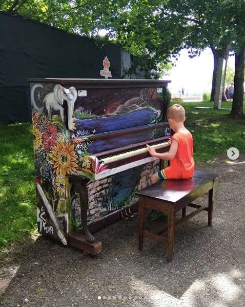 Public piano in (Old) Ottawa, Ontario, Canada