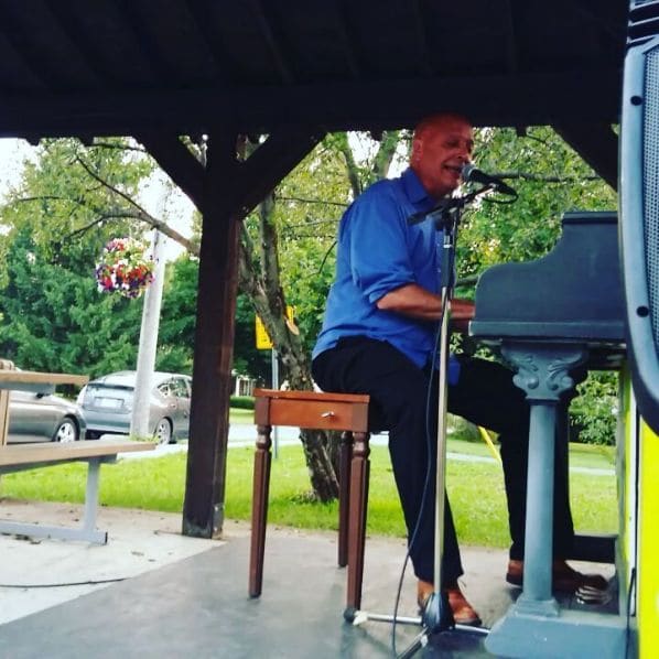 Public piano in Cheshire West and Chester, England, United Kingdom