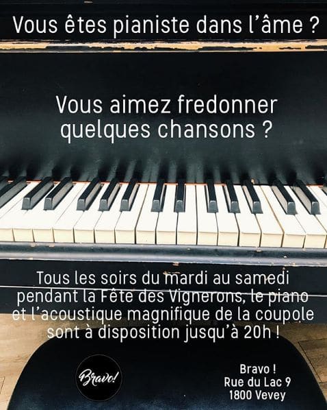 Public piano in District de la Riviera-Pays-d’Enhaut, Vaud, Switzerland