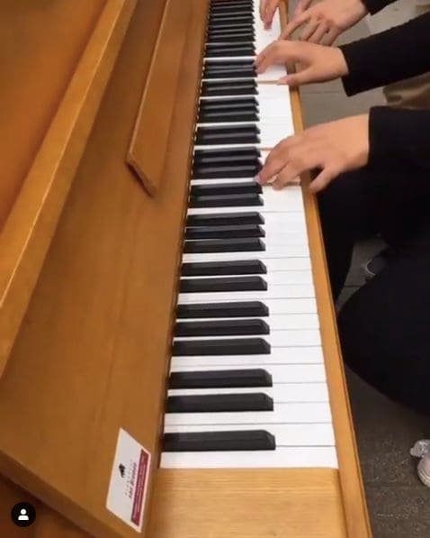 Public piano in Dortmund, North Rhine-Westphalia, Germany