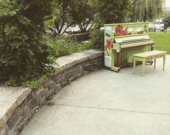 Public piano in Old Toronto, Ontario, Canada