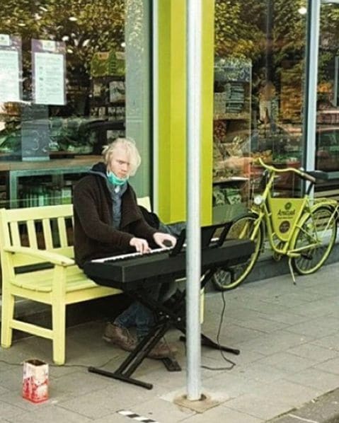 Public piano in Aachen, North Rhine-Westphalia, Germany