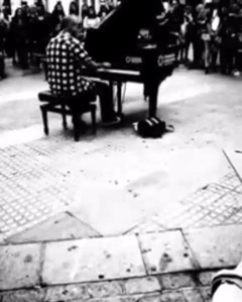 Public piano in Cádiz, Andalusia, Spain
