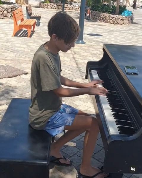 Public piano in Eilat, South District, Israel