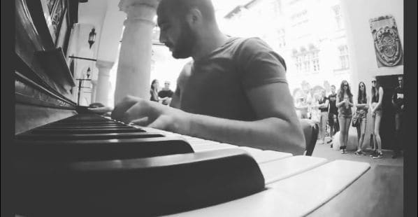 Public piano in Bratislava, Region of Bratislava, Slovakia