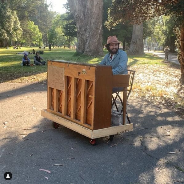 Public piano in San Francisco, California, United States