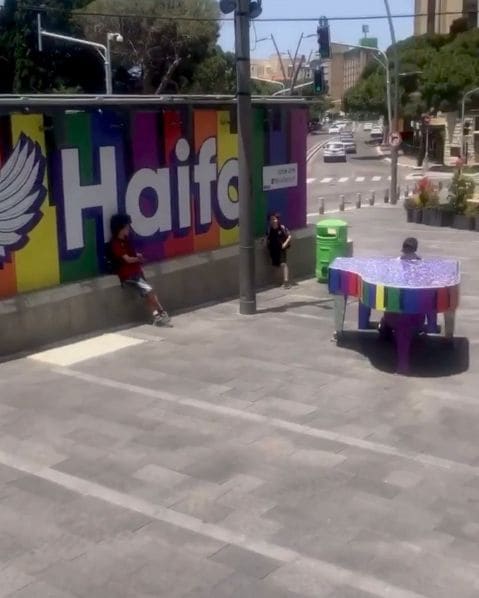 Public piano in Haifa, Haifa District, Israel