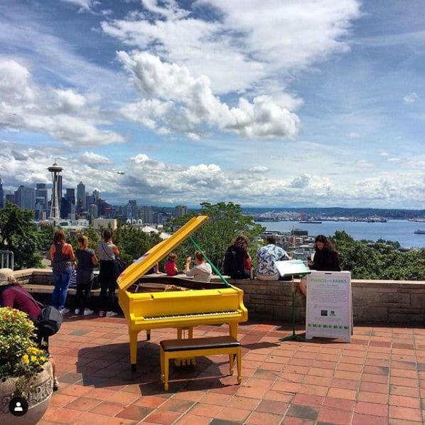 Public piano in Seattle, Washington, United States