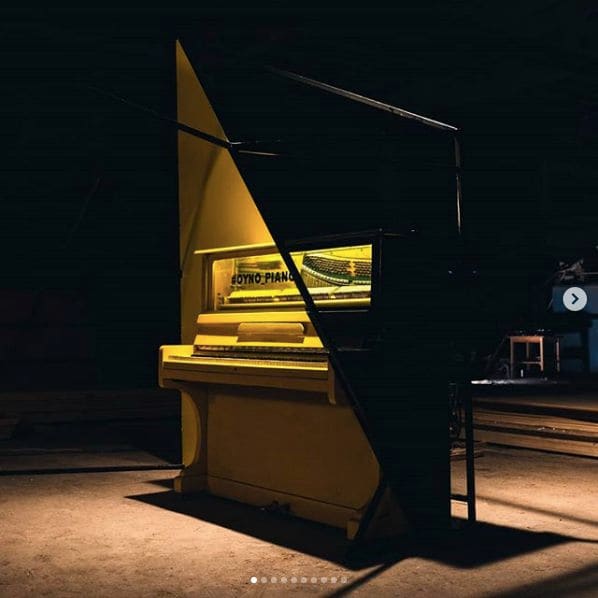Public piano in Gorno-Altaysk, Altai Republic, Russia