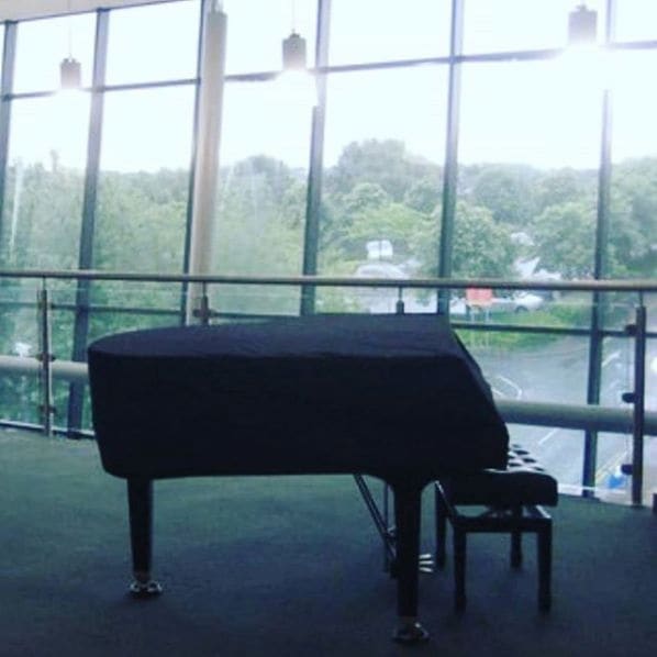 Public piano in Lisburn, Northern Ireland, United Kingdom