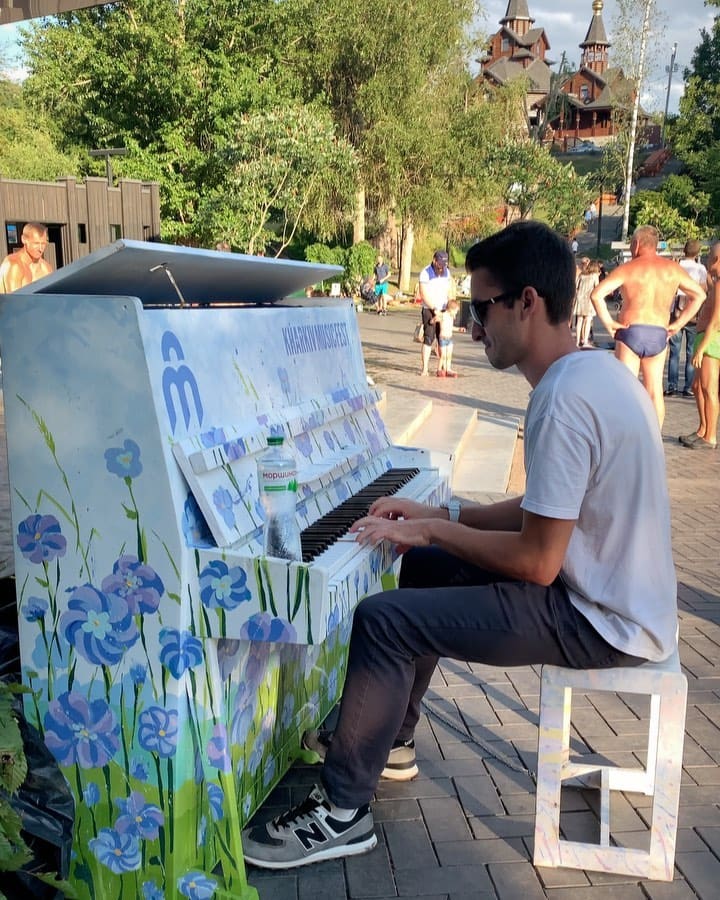 Public piano in Kharkiv, Kharkiv Oblast, Ukraine