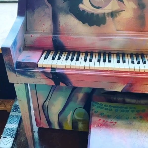Public piano in Reno, Nevada, United States