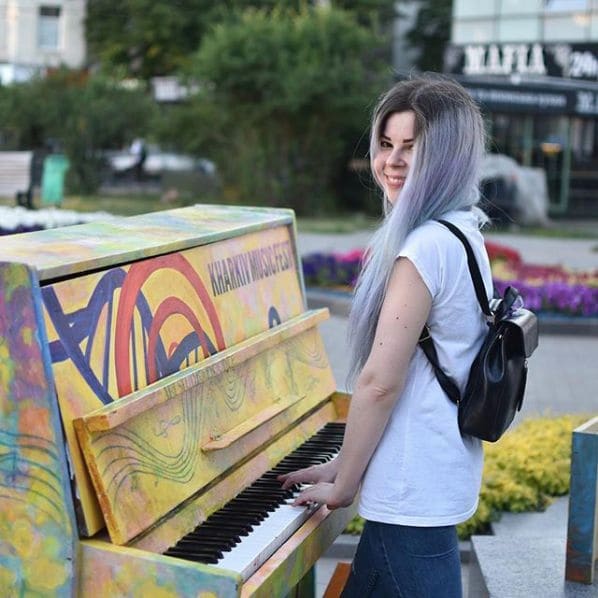 Public piano in Kharkiv, Kharkiv Oblast, Ukraine