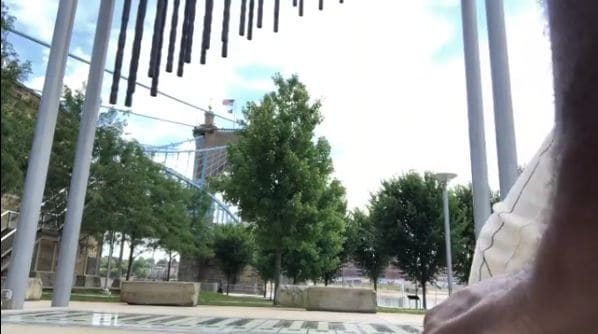 Public piano in Cincinnati, Ohio, United States