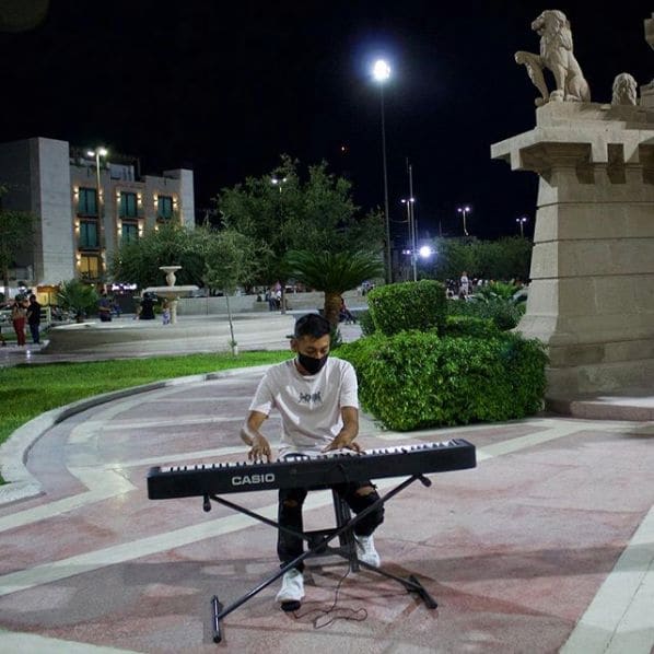 Public piano in Torreón, Coahuila, Mexico
