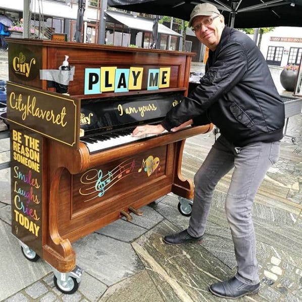 Public piano in Central Denmark Region, Denmark