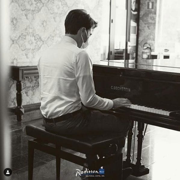 Public piano in Verviers, Liège, Belgium