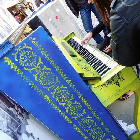 Public piano in Lviv, Lviv Oblast, Ukraine