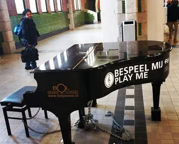 Public piano in Limburg, Netherlands