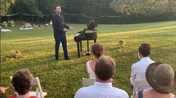 Public piano in Franklin County, Vermont, United States