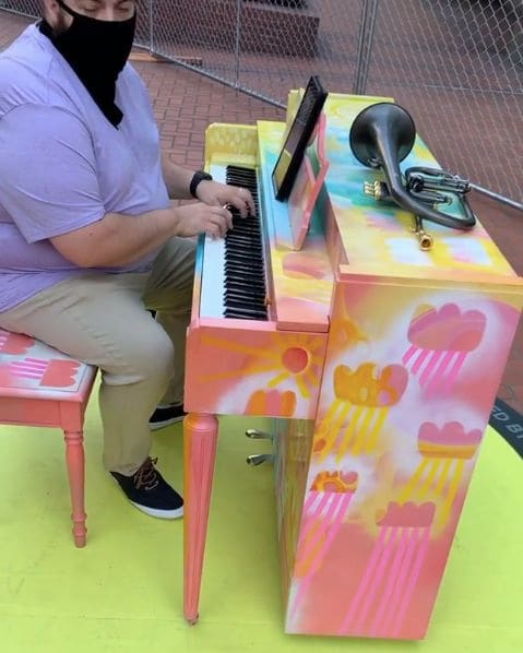 Public piano in Portland, Oregon, United States