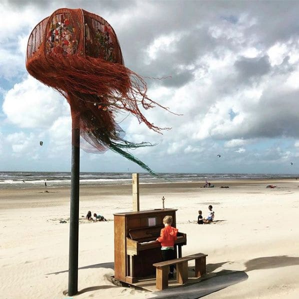 Public piano in North Holland, Netherlands