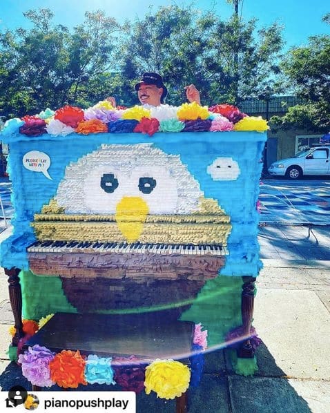Public piano in Portland, Oregon, United States