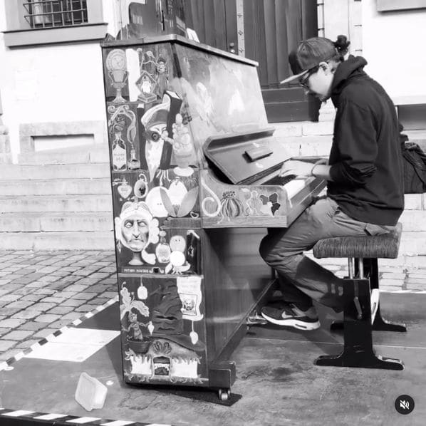 Public piano in Bezirk Lenzburg, Aargau, Switzerland