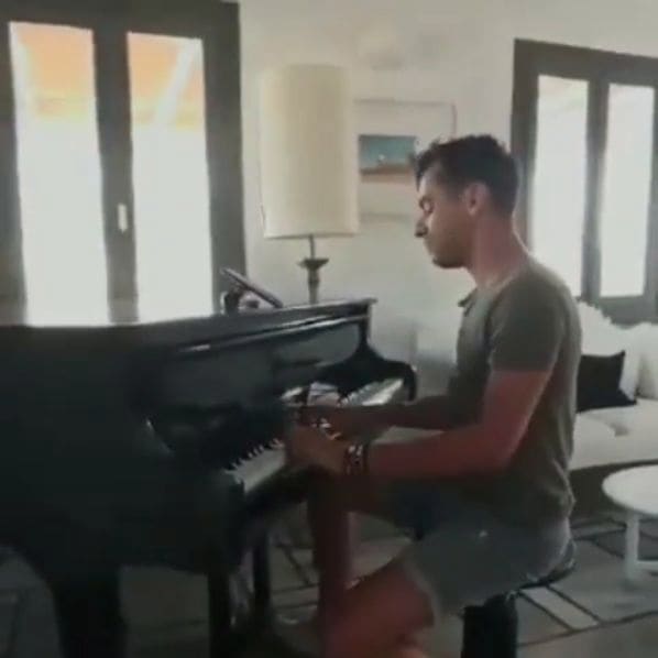 Public piano in Paros Regional Unit, Aegean, Greece