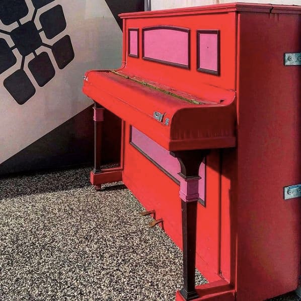 Public piano in Hobart, Tasmania, Australia