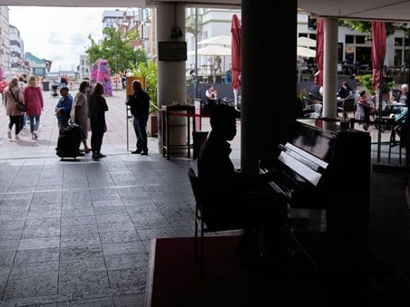 Public piano in Landkreis Fulda, Hesse, Germany