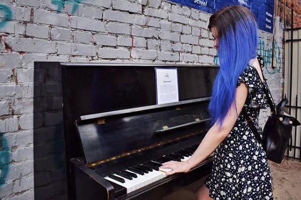 Public piano in Kharkiv, Kharkiv Oblast, Ukraine