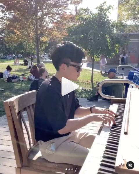 Public piano in Toronto, Ontario, Canada