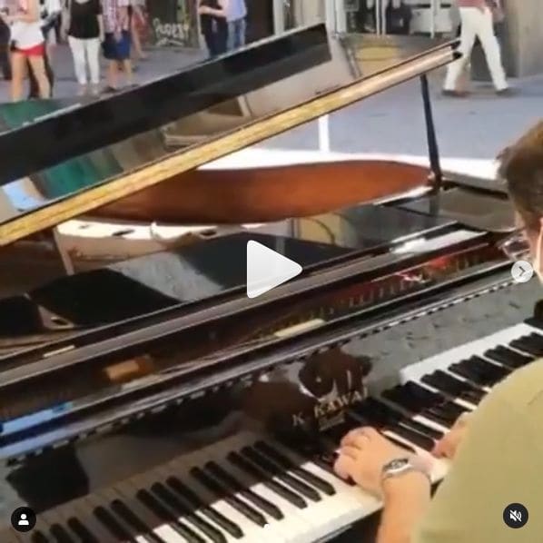 Public piano in Valencia, Valencian Community, Spain