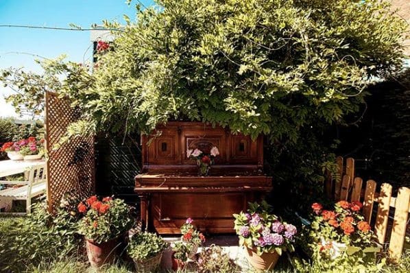 Public piano in Marken, North Holland, Netherlands