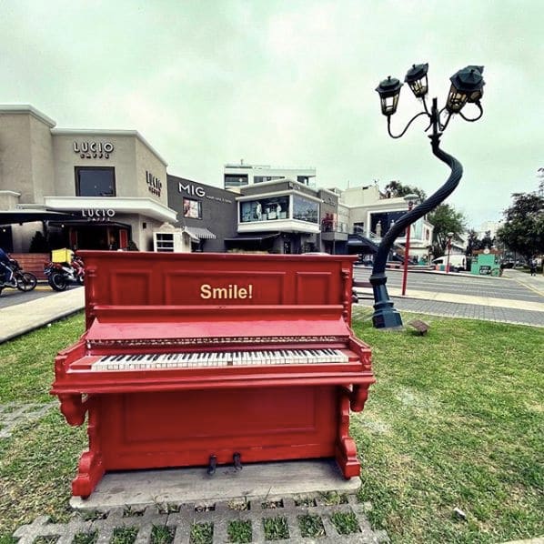 Public piano in Miraflores, Lima, Peru