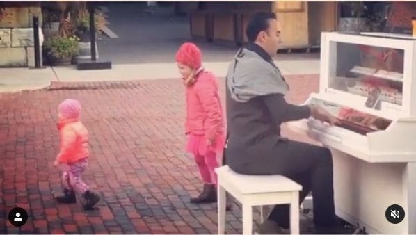Public piano in Old Toronto, Ontario, Canada