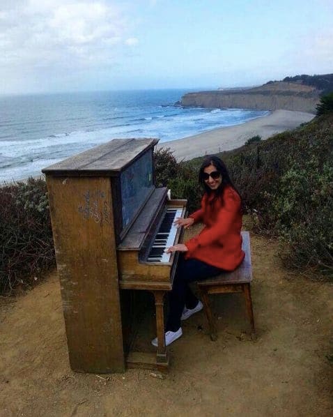 Public piano in Los Angeles, California, United States