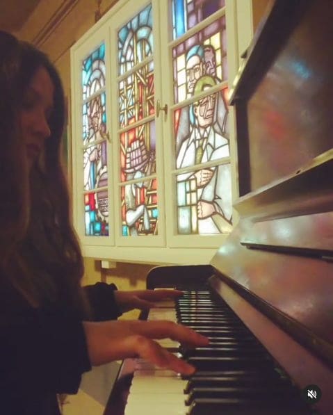 Public piano in Bergedorf, Hamburg, Germany