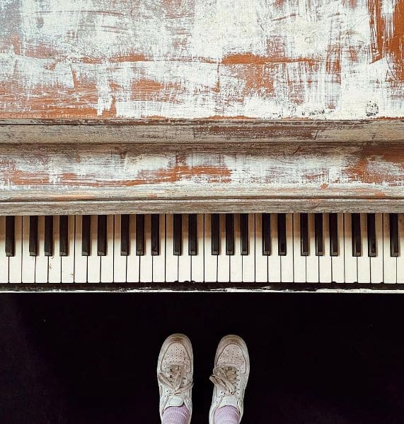 Public piano in Los Angeles, California, United States