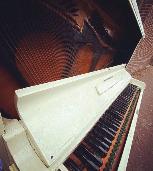 Public piano in Amsterdam, North Holland, Netherlands