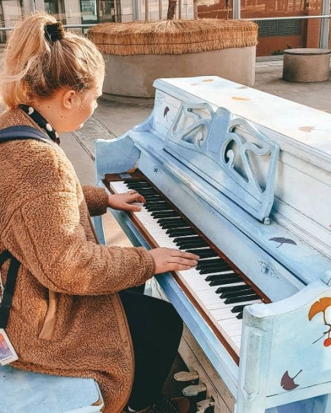 Public piano in Seoul, South Korea